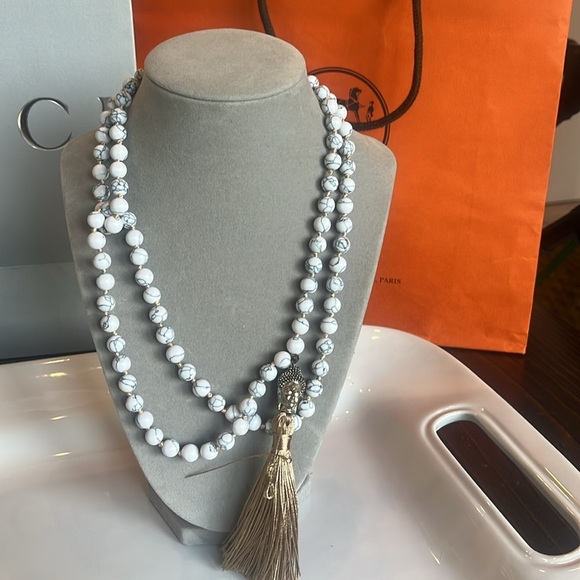 Buddha Tassel Beaded long necklace - Picture 6 of 6